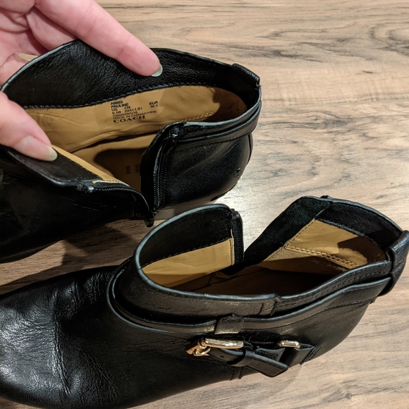 Coach Pauline Leather Ankle Booties 8.5M - Picture 3 of 8